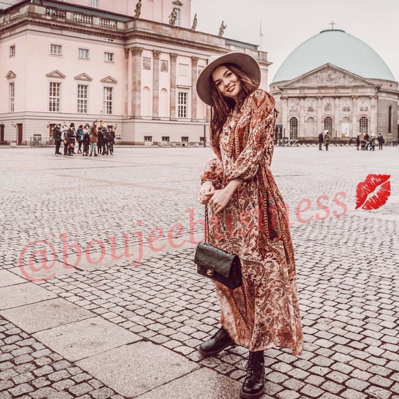 ZARA Paisley Printed Midi Dress - Picture 5 of 8